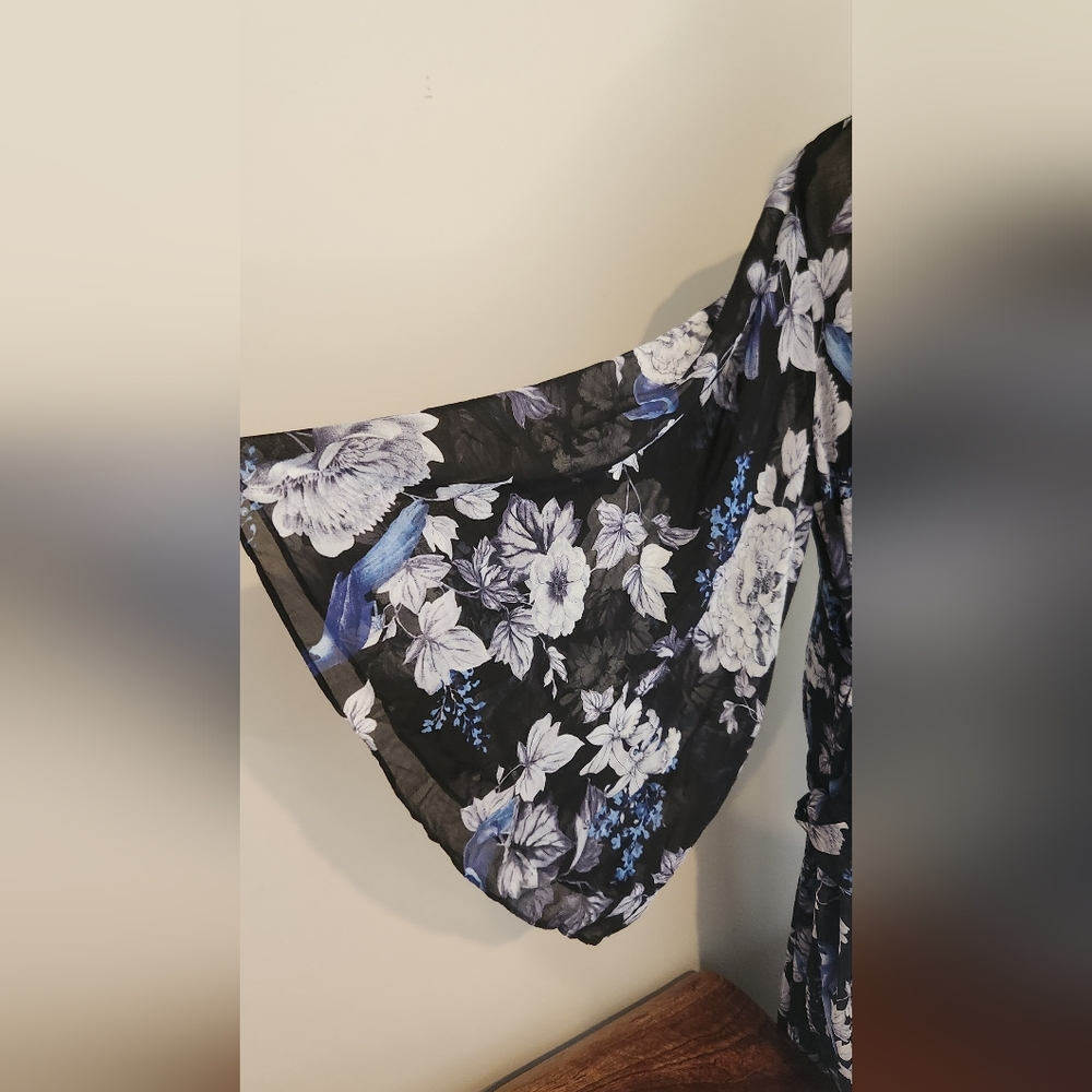 City Chic Floral Chiffon Maxi Dress Size 20 AU - Picture 5 of 7